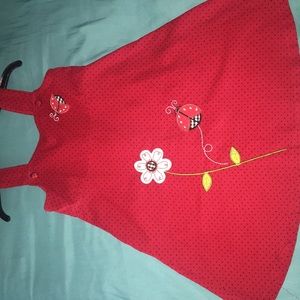 Vibrant Red Ruby Toddler Dress